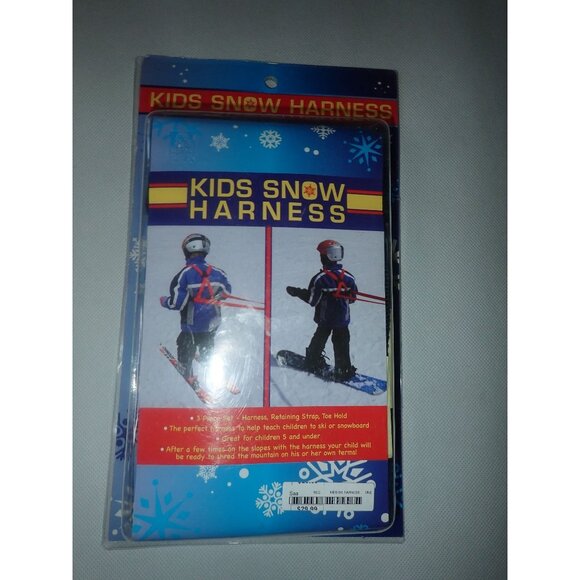 Kids Ski Harness Leash Ski Trainer Teach Snow Ski Snowboard Red -‎ New - Picture 2 of 3